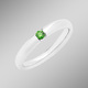 - Feiner Damenring mit Brillant, in Größe 160 bis 220, in Farbe GRÜN – Farbe GRÜN – Ansicht 1