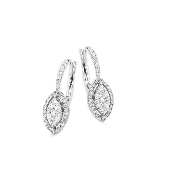 Ohrschmuck - Wundervolle Ohrringe mit Brillanten und Diamanten Ansicht 2 Ohrschmuck - Wundervolle Ohrringe mit Brillanten und Diamanten, in Farbe  Ansicht 2