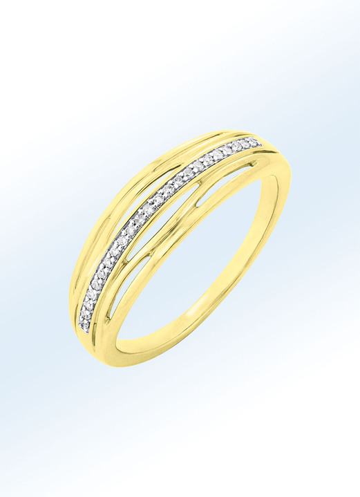 - Wunderschöner Damenring mit Diamanten, in Größe 160 bis 220, in Farbe  Ansicht 1