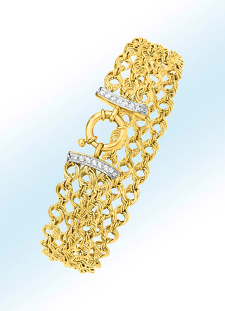 Edles Armband mit Schmuck-Federring