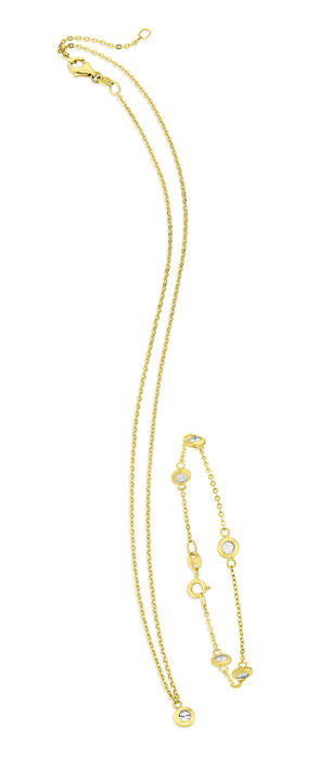 - Elegante Ankerketten-Garnitur, in Farbe , in Ausführung Halskette Ansicht 3