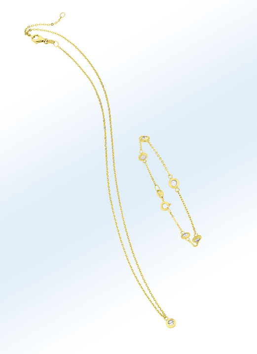 - Elegante Ankerketten-Garnitur, in Farbe , in Ausführung Halskette Ansicht 2