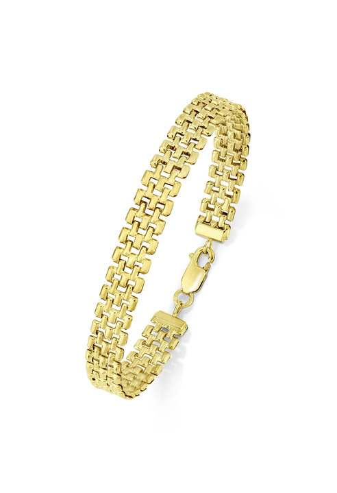 - Halskette oder Armband im Backstein-Design, in Farbe , in Ausführung Armband, 19 cm lang
