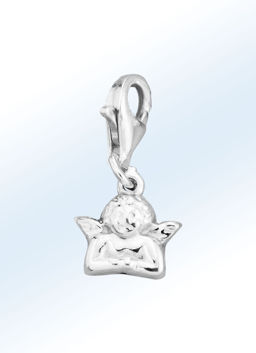 - Charm-Anhänger aus Silber, in Farbe , in Ausführung Engel Ansicht 1