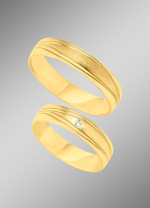 Ringe - Feiner Brillant Trauring, in Größe 160 bis 240, in Farbe  Ansicht 2