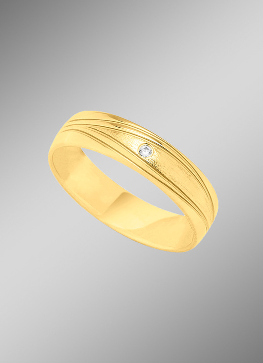 Ringe - Feiner Brillant Trauring, in Größe 160 bis 240, in Farbe  Ansicht 3