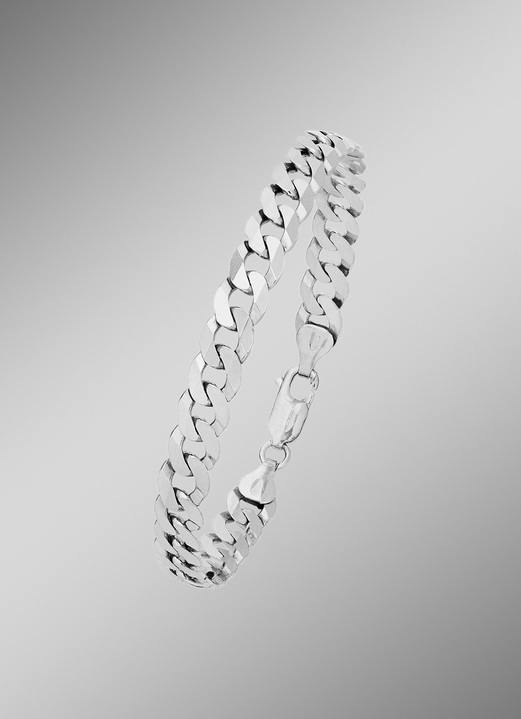 Halsketten - Zeitlose Panzerketten-Garnitur, in Farbe , in Ausführung Armband, 21 cm Ansicht 1