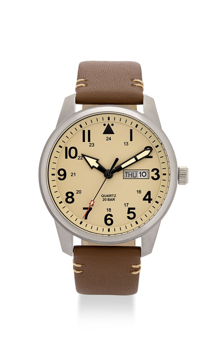 Quartzuhren - Para Quartz-Herrenuhr in Flieger-Optik Ansicht 2 Quartzuhren - Para Quartz-Herrenuhr in Flieger-Optik, in Farbe  Ansicht 2