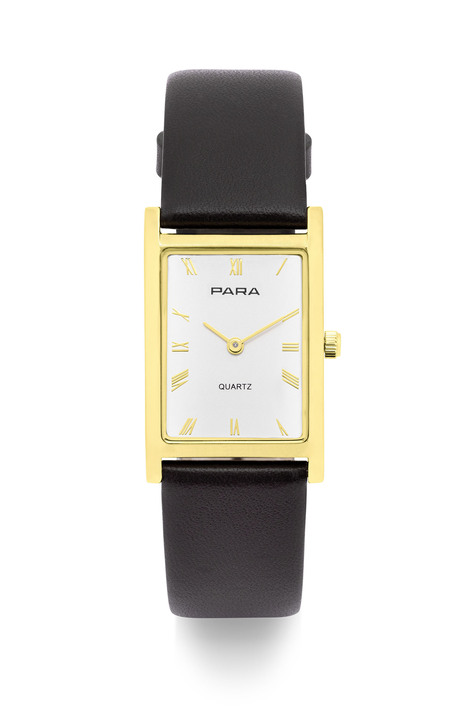 Lederband - Quartz-Damenuhr der Marke Para mit Lederband, in Farbe , in Ausführung Gehäuse goldfarben Ansicht 2