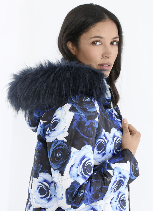 - Jacke mit dekorativem Rosendessin, in Größe 036 bis 054, in Farbe WEISS-ROYALBLAU Ansicht 6