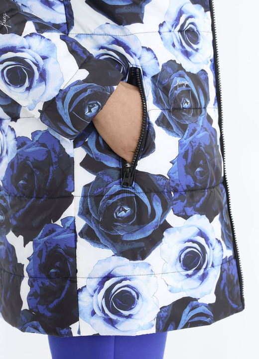 - Jacke mit dekorativem Rosendessin, in Größe 036 bis 054, in Farbe WEISS-ROYALBLAU Ansicht 5