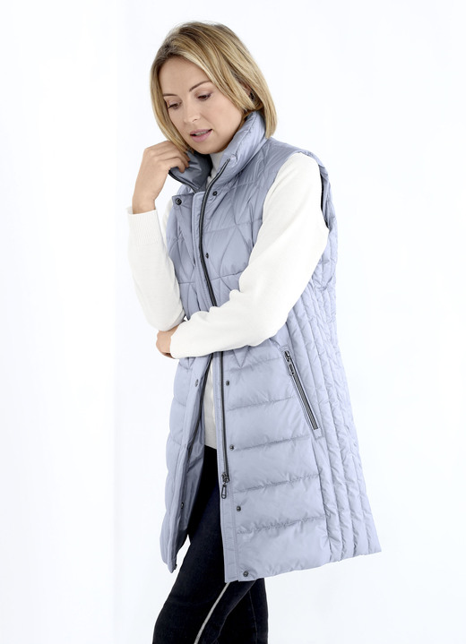 - Longweste in 2 Farben, in Größe 018 bis 052, in Farbe BLEU Ansicht 7