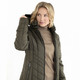 - Longjacke mit Raubtierfell-Dessin, in Größe 036 bis 054, in Farbe OLIV – Farbe OLIV – Ansicht 2