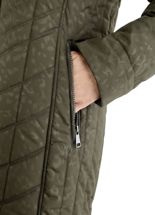 - Longjacke mit Raubtierfell-Dessin, in Größe 036 bis 054, in Farbe OLIV Ansicht 6