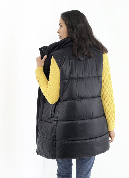 - Funktions-Longweste mit 2-Wege-Reißverschluss, in Größe 036 bis 052, in Farbe SCHWARZ Ansicht 6