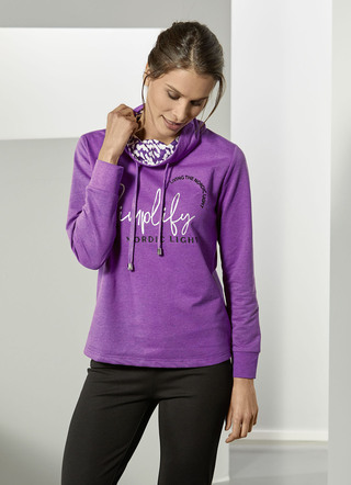 Herrliches Sweatshirt mit Rollkragen in 2 Farben