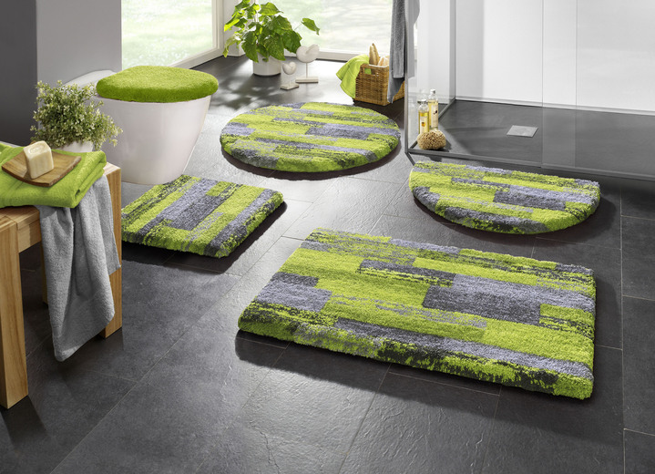 Badgarnituren - Badgarnitur in Supersoft-Qualität, in Größe 100 (Vorleger halbrund, 50/ 80 cm) bis 112 (WC-Deckelbezug, 47/ 50 cm), in Farbe TERRA Ansicht 6