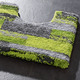 Badgarnituren - Badgarnitur in Supersoft-Qualität – Farbe GRÜN – Ansicht 2 Badgarnituren - Badgarnitur in Supersoft-Qualität, in Größe 100 (Vorleger halbrund, 50/ 80 cm) bis 112 (WC-Deckelbezug, 47/ 50 cm), in Farbe TERRA – Farbe GRÜN – Ansicht 2