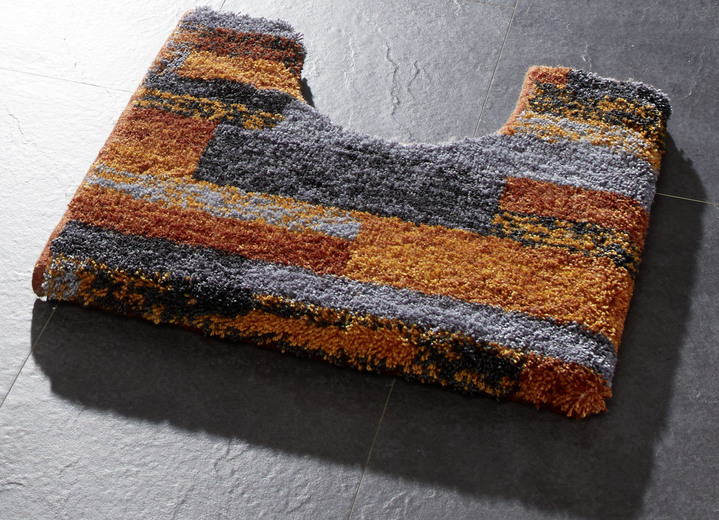 Badgarnituren - Badgarnitur in Supersoft-Qualität Ansicht 2 Badgarnituren - Badgarnitur in Supersoft-Qualität, in Größe 100 (Vorleger halbrund, 50/ 80 cm) bis 112 (WC-Deckelbezug, 47/ 50 cm), in Farbe TERRA Ansicht 2