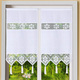 Klassisch - Fenster- und Türbehang mit Häkeleinsätzen, in Größe 307 (Fensterbehang, H60xB40 cm) bis 349 (Türbehang, H175xB90 cm), in Farbe WEISS