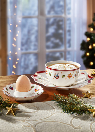 Villeroy & Boch - Frühstücksgeschirr Toy‘s Delight von Villeroy & Boch, in Farbe WEISS-ROT, in Ausführung Eierbecher