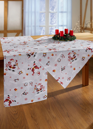 Tischdecken - Tischdecke oder Kissenbezug aus 100% Baumwolle, in Größe 100 (Läufer, 40/150 cm) bis 404 (Kissenbezug, 38/ 38 cm), in Farbe BUNT – Farbe BUNT – Ansicht 