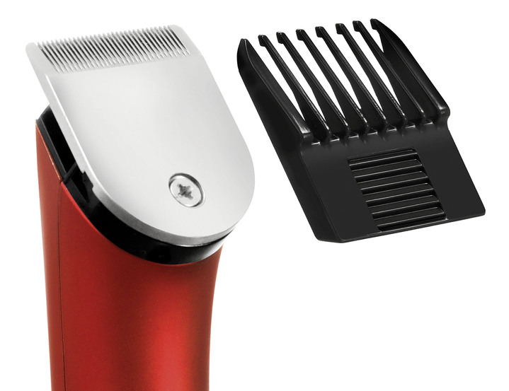 - Rasierer & Haarschneider 2-in-1, in Farbe ROT-SCHWARZ-SILBER Ansicht 2