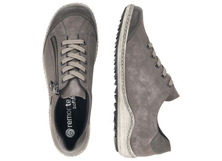 Slipper & Schnürschuhe - Remonte, bequeme Damen-Sneaker, Weite G, mit herausnehmbarem Fußbett Ansicht 22 Slipper & Schnürschuhe - Remonte, bequeme Damen-Sneaker, Weite G, mit herausnehmbarem Fußbett, in Größe 036 bis 042, in Farbe SCHWARZ-BRAUN Ansicht 22