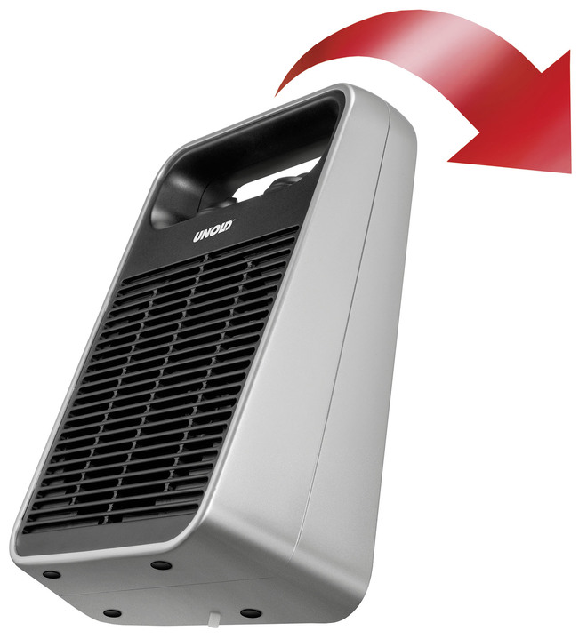 - Heizlüfter mit stufenloser Temperaturregelung, in Farbe SCHWARZ Ansicht 6