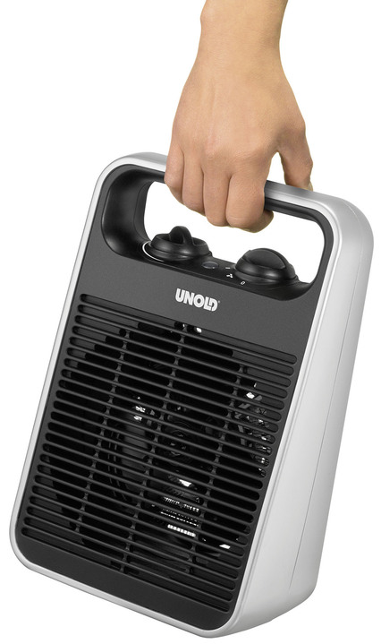 - Heizlüfter mit stufenloser Temperaturregelung, in Farbe SCHWARZ Ansicht 3