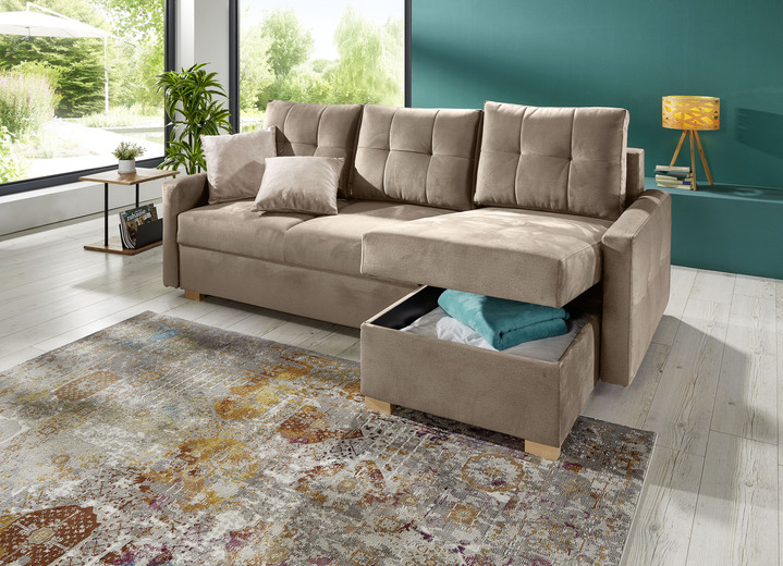 Polsterecken - Polsterecke mit Bettfunktion, in Farbe ANTHRAZIT Ansicht 8