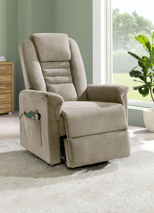 TV-Sessel / Relax-Sessel - TV-Sessel mit Motor und Aufstehhilfe, in Farbe BEIGE Ansicht 2