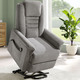 TV-Sessel / Relax-Sessel - TV-Sessel mit Motor und Aufstehhilfe, in Farbe BEIGE – Farbe GRAU – Ansicht 3