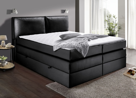 Boxspringbett mit Doppelfederung für höchsten Schlafkomfort