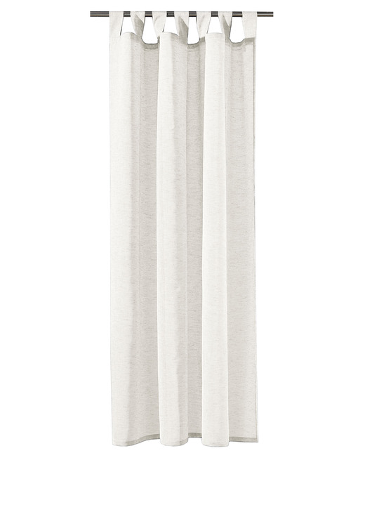 Klassisch - Übergardine in Leinenoptik Ansicht 9 Klassisch - Übergardine in Leinenoptik, in Größe 358 (H145xB140 cm) bis 456 (H245xB140 cm), in Farbe BLAUGRAU, in Ausführung mit Schlaufen Ansicht 9