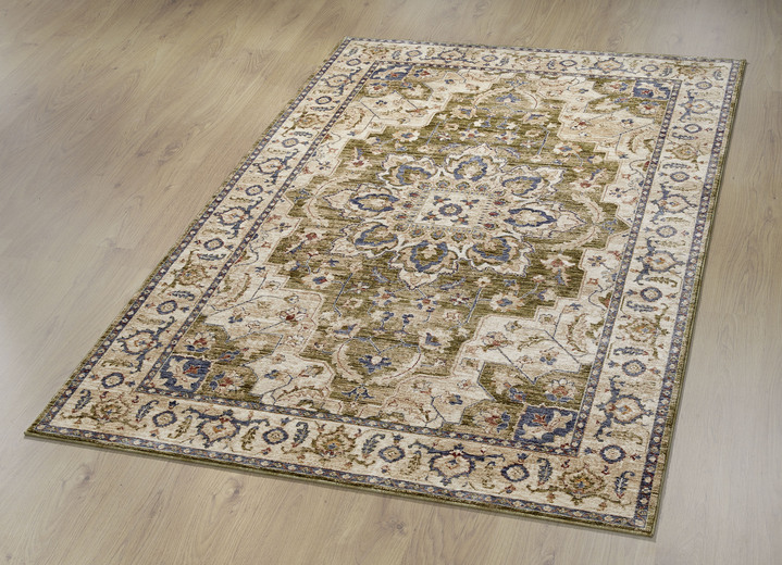 Klassisch - Exquisite Brücken und Teppiche mit orientalischem Flair, in Größe 113 (80x150 cm) bis 286 (240x300 cm), in Farbe GRÜN Ansicht 1