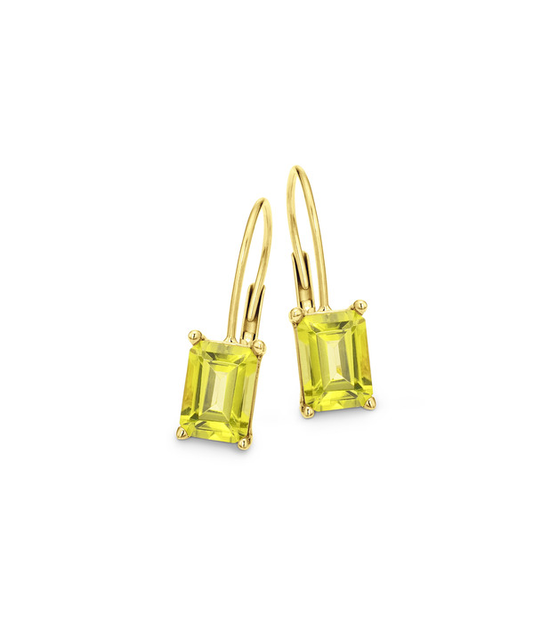 - Ohrringe mit echt Peridot, in Farbe  Ansicht 2