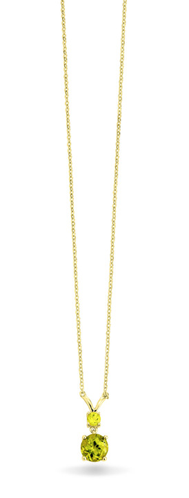 - Halskette mit echt Peridot, in Farbe  Ansicht 2