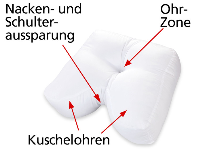 Gesunder Schlaf - Seitenschläferkissen für einen erholsamen Schlaf Ansicht 3 Gesunder Schlaf - Seitenschläferkissen für einen erholsamen Schlaf, in Farbe WEISS Ansicht 3