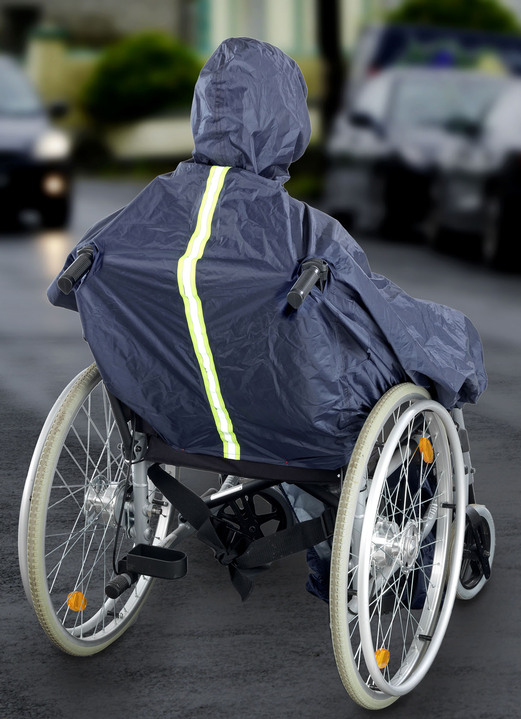 Rollatoren & Rollstühle - Rollstuhl-Regencape Ansicht 2 Rollatoren & Rollstühle - Rollstuhl-Regencape, in Farbe BLAU Ansicht 2