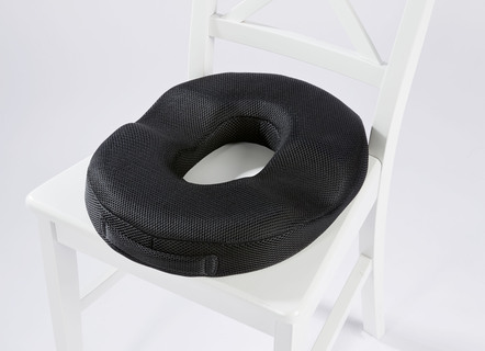 Sitzhilfen - Gel-Sitzring, in Farbe SCHWARZ – Farbe SCHWARZ – Ansicht 