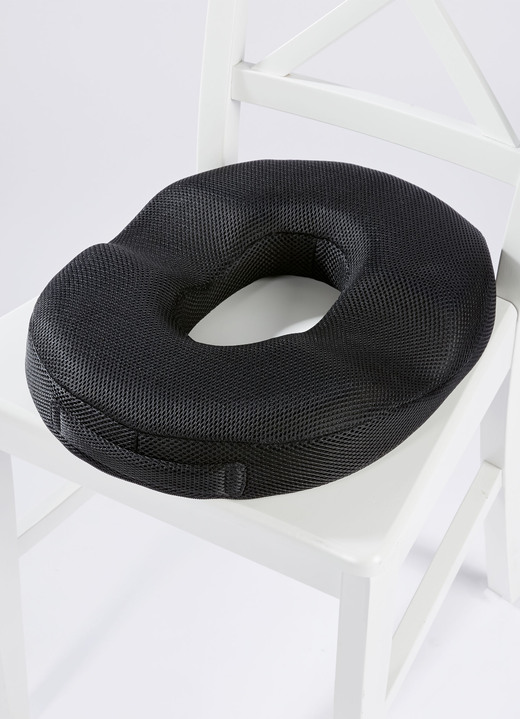 Sitzhilfen - Gel-Sitzring, in Farbe SCHWARZ Ansicht 2