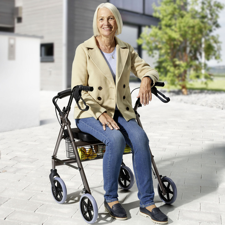 Rollatoren & Rollstühle - Rollator XXL, in Farbe ROT Ansicht 1