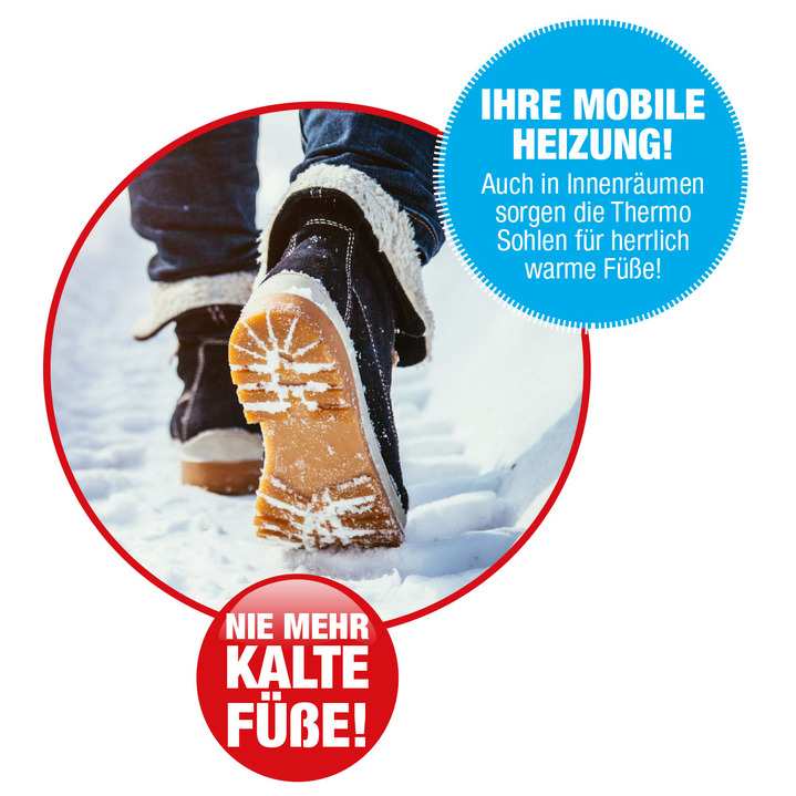 Schuhe & Einlagen - Thermo-Sohlen, 5 Paar, in Größe 1(36/37) bis 4(42/43), in Farbe WEISS-HELLBRAUN Ansicht 2