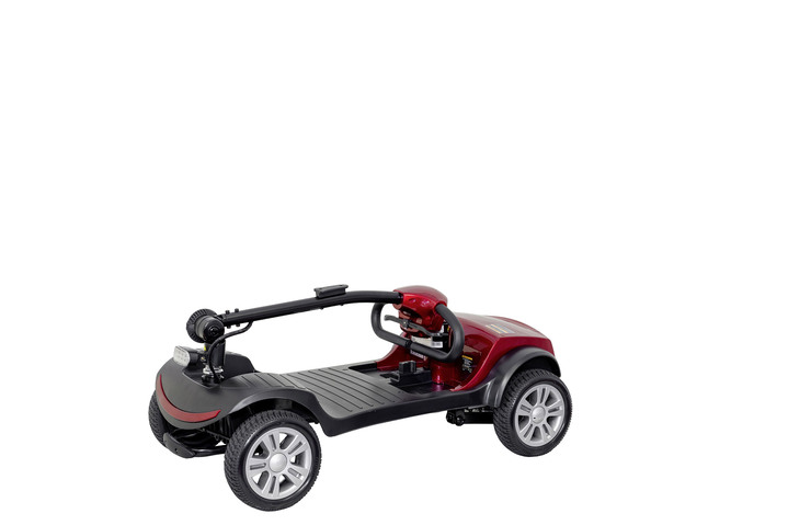 Elektromobile - 4-Rad-Roller von Econelo mit elektromagnetischer Bremse, in Farbe ROT Ansicht 1