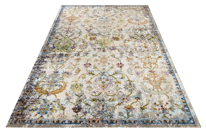 Modern - Brücken und Teppiche aus Flachgewebe mit aufwendiger Dessinierung, in Größe 113 (Brücke, 80x150 cm) bis 306 (Teppich, ø 200 cm), in Farbe BUNT, in Ausführung Dessin 4 Ansicht 1