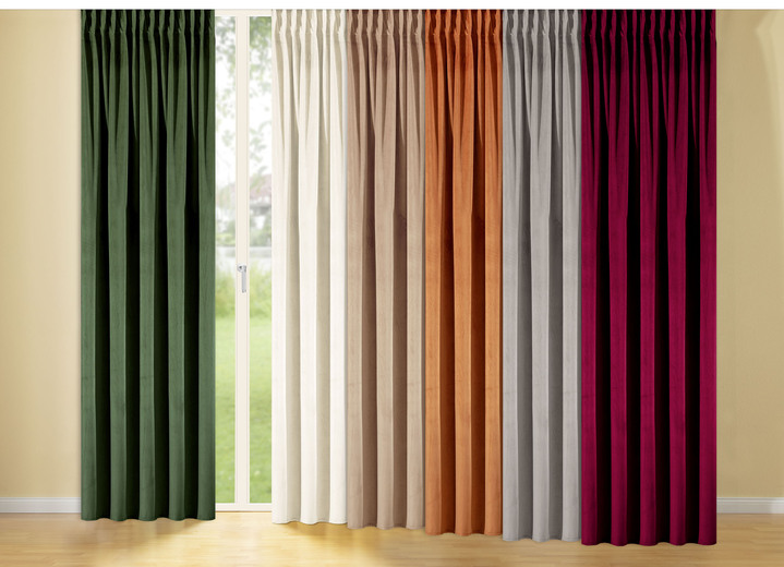 Klassisch - Energiespar-Verdunkelungsschal mit Multifunktionsband, in Größe 358 (H145xB140 cm) bis 456 (H245xB140 cm), in Farbe NATUR Ansicht 2