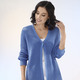 Strickjacken - Strickjacke in Perlfang – Farbe JEANSBLAU – Ansicht 2 Strickjacken - Strickjacke in Perlfang, in Größe 036 bis 052, in Farbe JEANSBLAU – Farbe JEANSBLAU – Ansicht 2