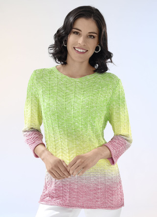 Pullover mit Melange-Effekten