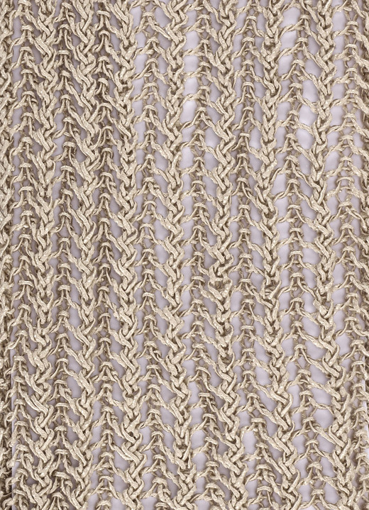 Pullover & Strickmode - Pullover aus edel glänzendem Bändchengarn, in Größe L(44/46) bis XS(32/34), in Farbe SANDBEIGE Ansicht 2
